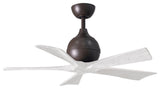 Matthews Fan, Irene 5 Ceiling Fan, 60" Textured Bronze, Matte White