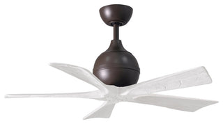 Matthews Fan, Irene 5 Ceiling Fan, 60" Textured Bronze, Matte White