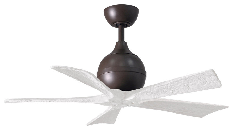 Matthews Fan, Irene 5 Ceiling Fan, 60" Textured Bronze, Matte White
