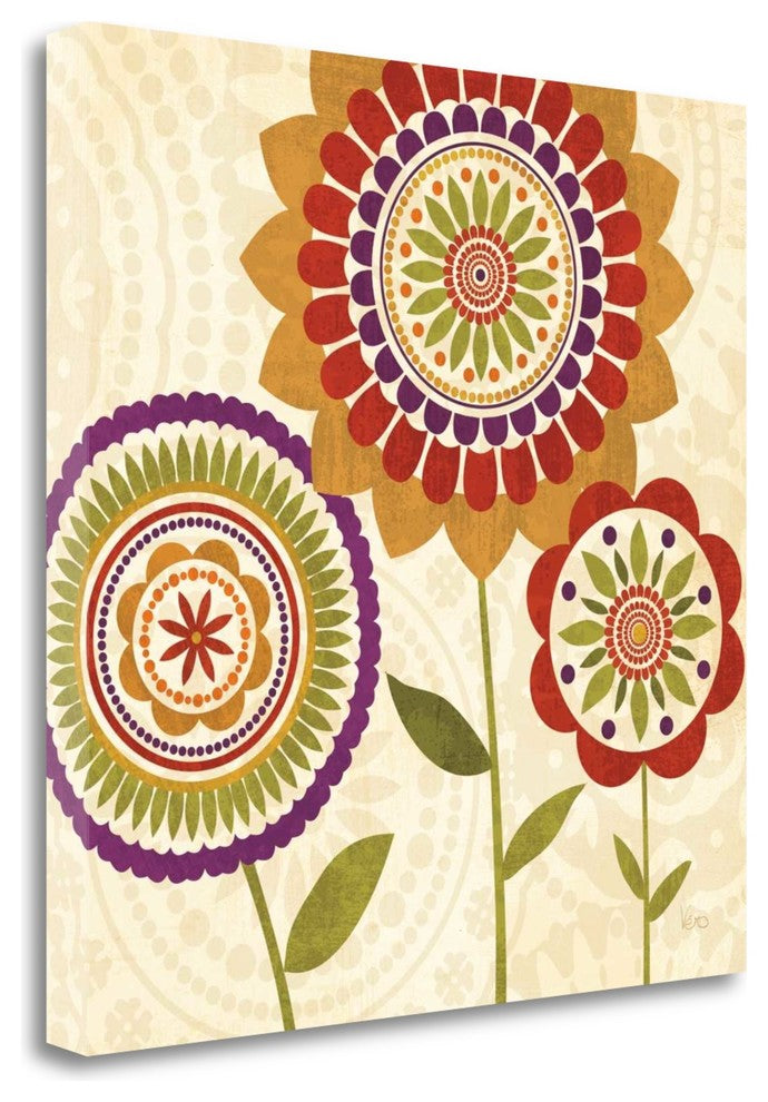 "Fall Flowers II" By Veronique Charron, Giclee Print on Gallery Wrap Canvas