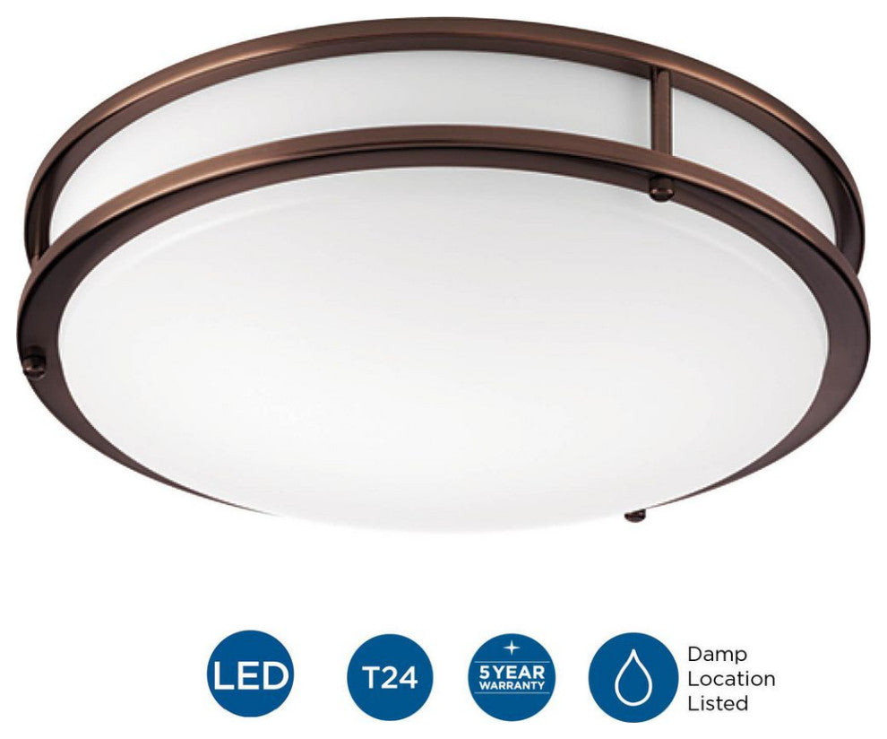 1-Light LED CTC With DC LED Module, Urban Bronze
