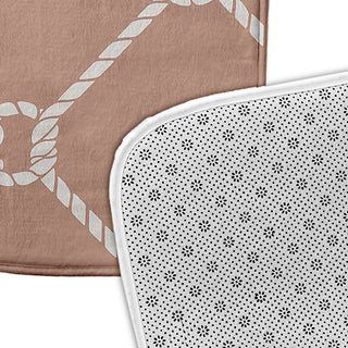 34" x 21" Ahoy! Bathmat, Mauve