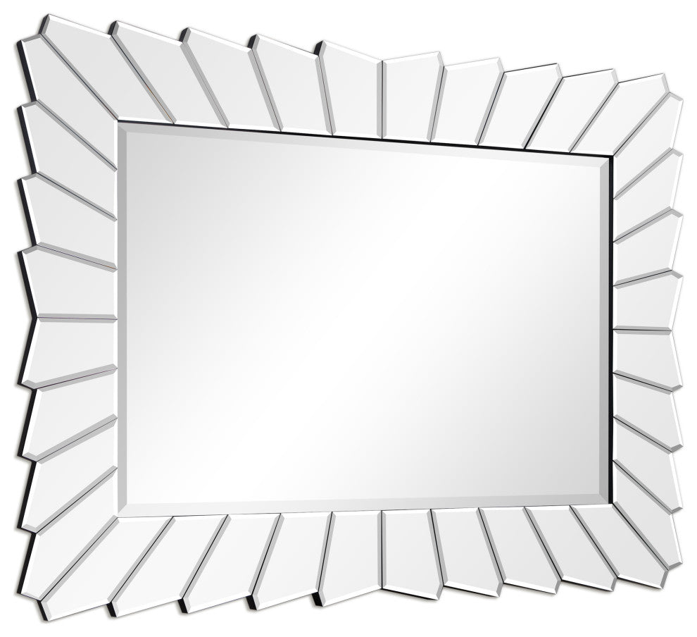 Traverse Modern Beveled Rectangular Wall Mirror, 30"x40"