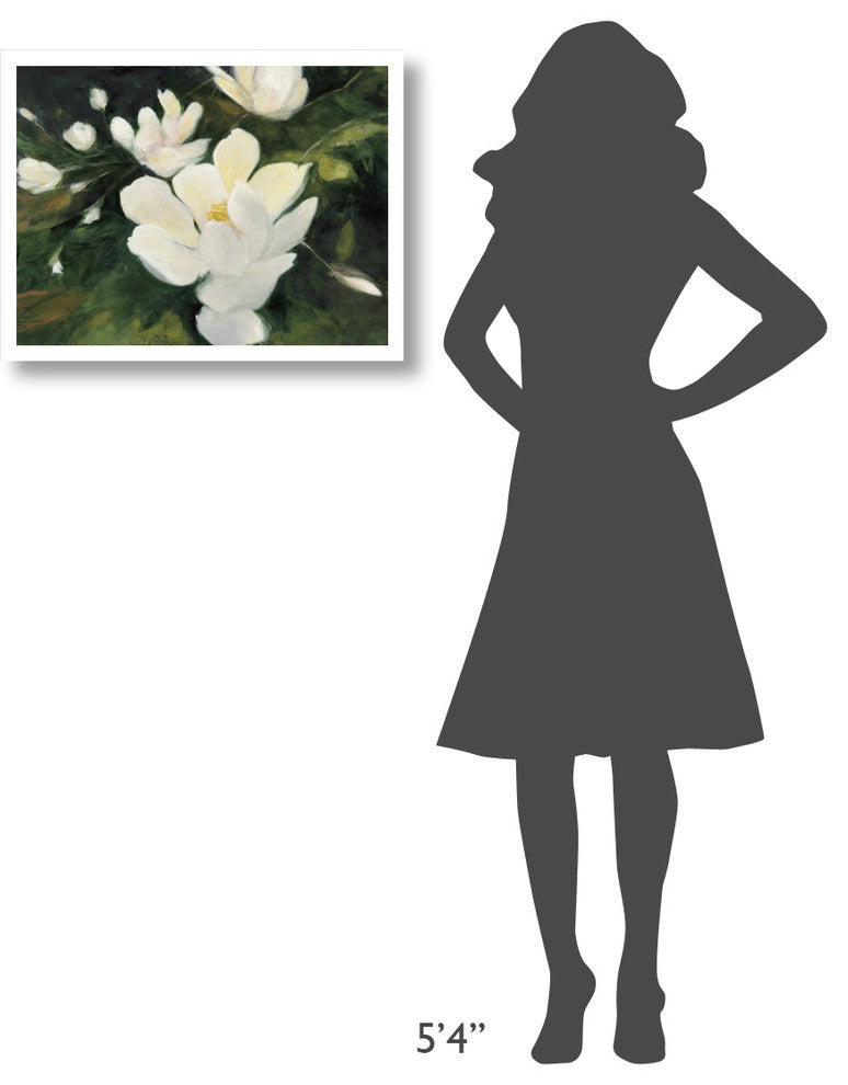 "Magnolia Blooms" Digital Paper Print by Julia Purinton, 26"x20"