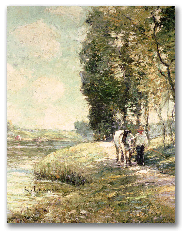 'Country Road to Spuyten' Canvas Art by Ernest Lawson