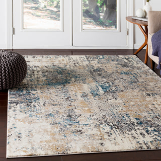 Pune Modern Taupe, Charcoal Area Rug, 9'3"x12'3"