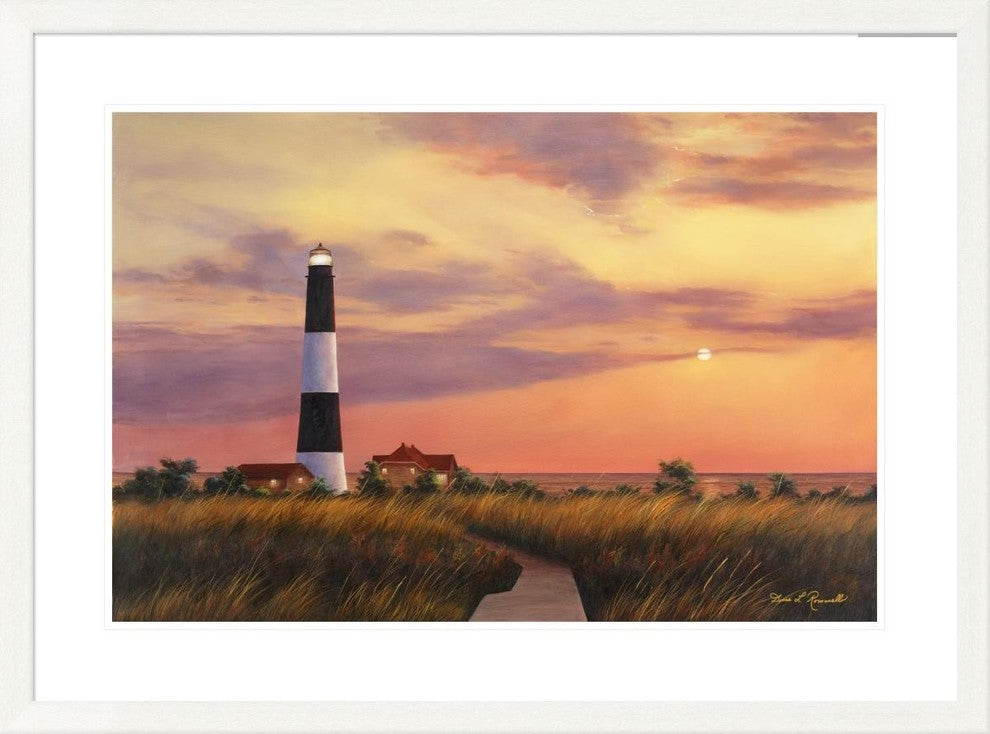 "Fire Island Lighthouse" Framed Digital Print by Diane Romanello, 39x29"
