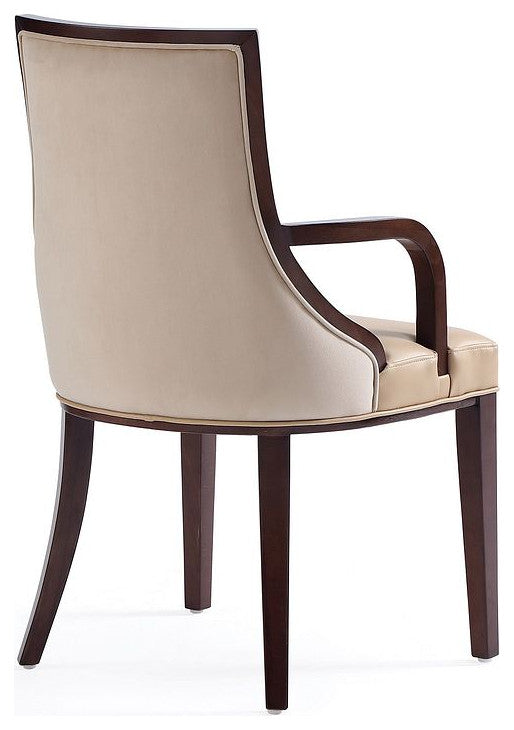 Manhattan Comfort Grand Dining Armchair, Tan, Set of 2