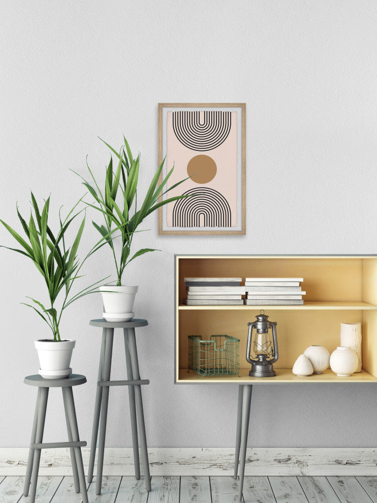 "Opposite Polarity" Framed Painting Print, 12x18