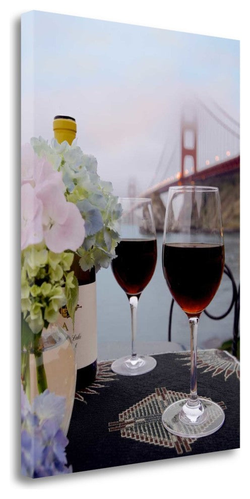 "Dream Cafe Golden Gate Bridge - 14" By Alan Blaustein, Gallery Wrap Canvas