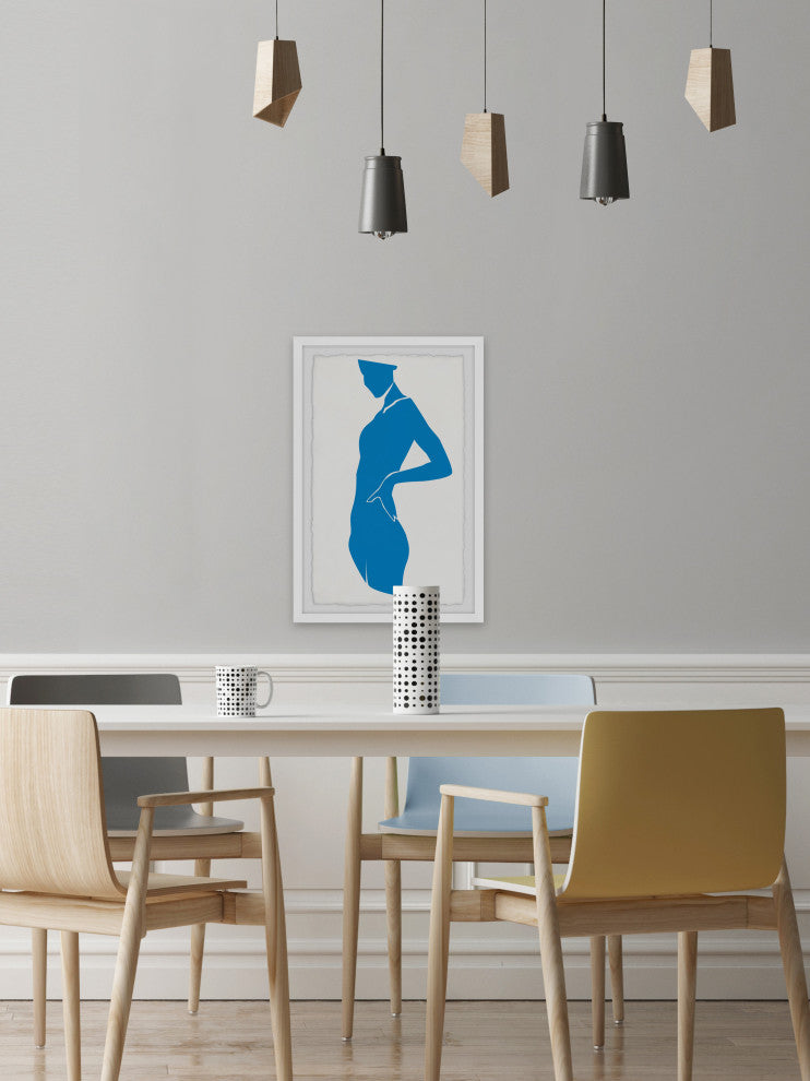 "I Feel Blue" Framed Painting Print, 8x12