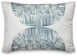 Abstract Shell Shape 14x20 Spun Poly Pillow