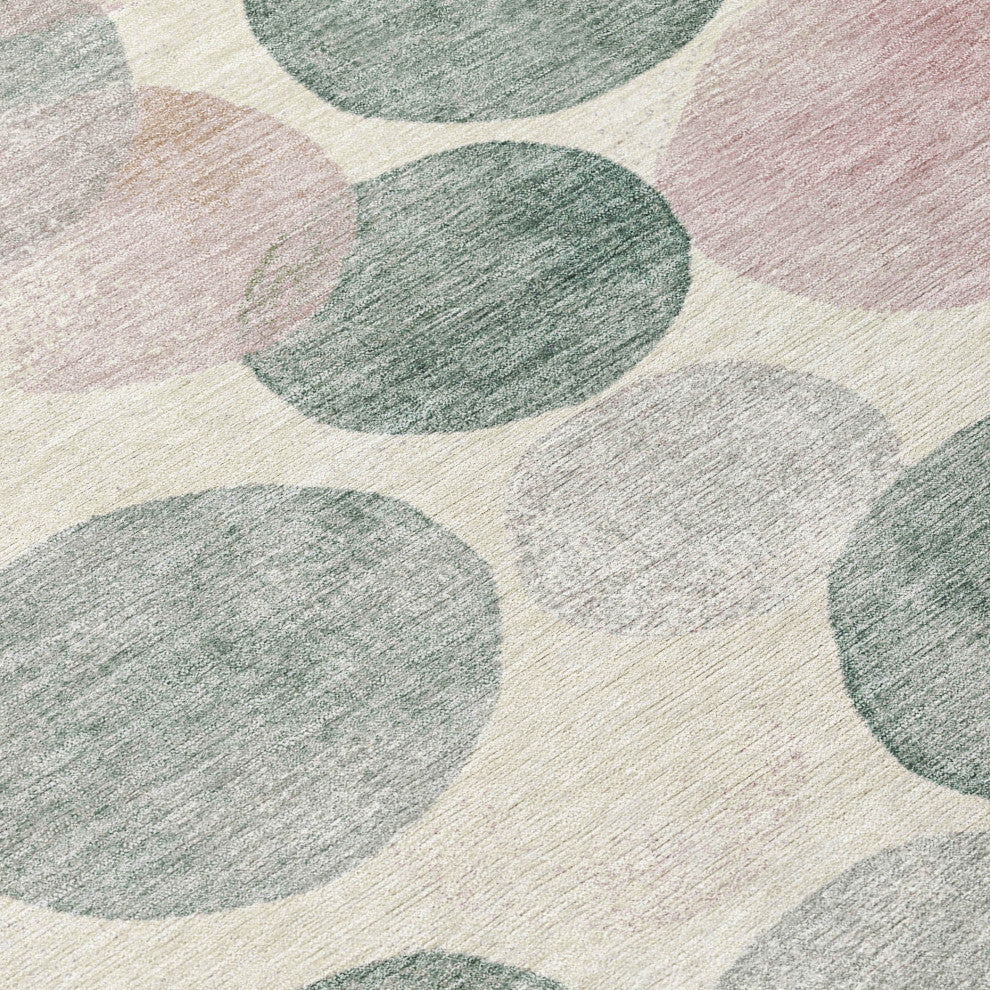 Machine Washable Indoor/Outdoor Chantille ACN1898 Salmon 8' x 10' Rug