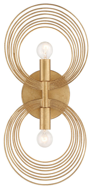 Doral 2 Light Renaissance Gold Wall Mount