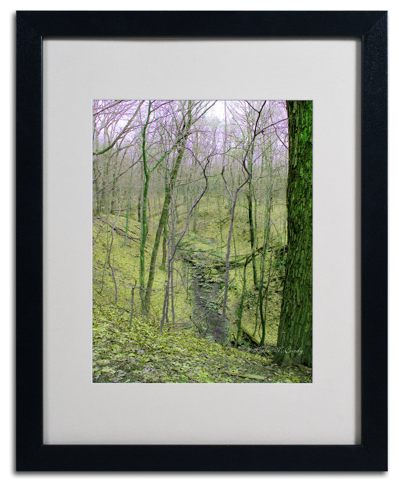 'Surreal Woods' Matted Framed Canvas Art by Kathie McCurdy