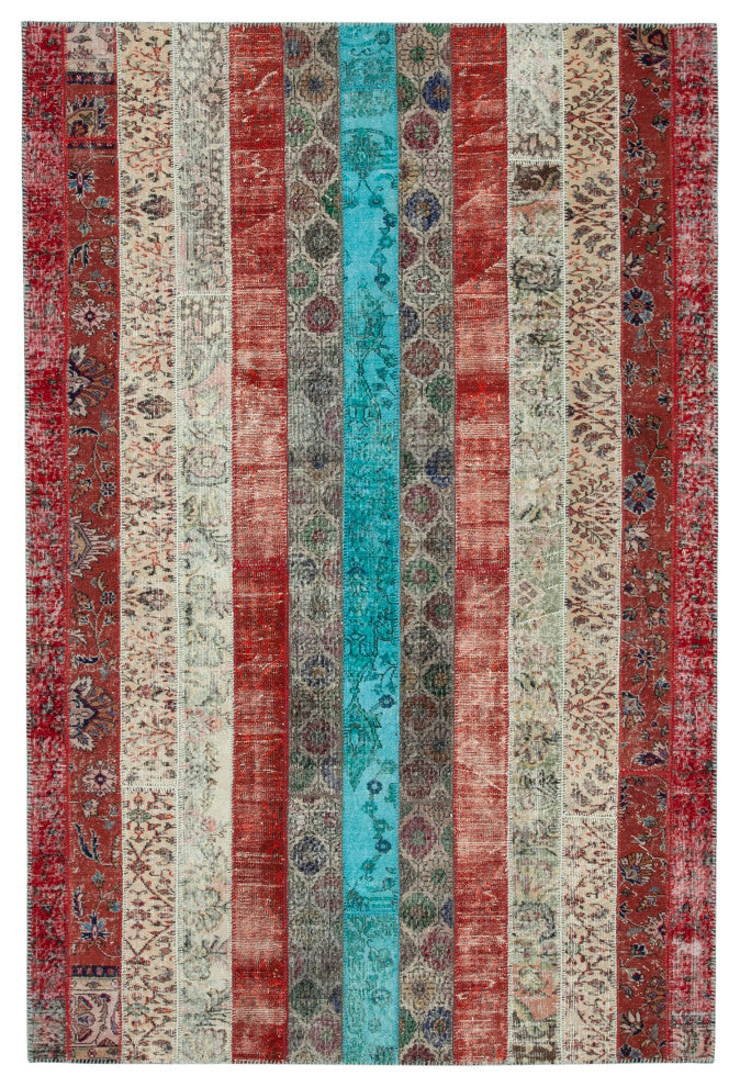Rug N Carpet - Handmade Oriental 6' 8" x 10' 0" Antique Patchwork Area Rug