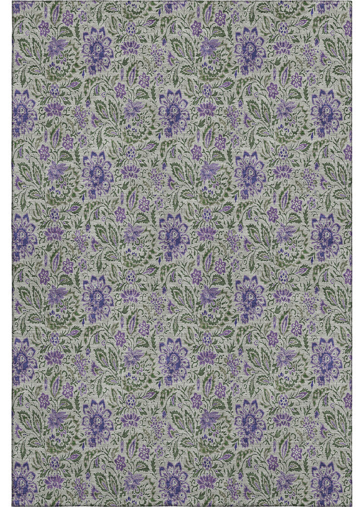 Premium Machine Washable Mayfield AMF660 Olive 5' x 7'6" Rug