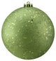 Holographic Glitter Shatterproof Christmas Ball Ornament, 6", Green Kiwi