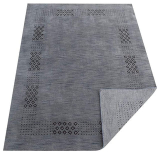 HAND KNOTTED LOOM WOOL ECO - FRIENDLY AREA RUGS  - Light Blue,Contemporary