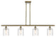 Innovations 516-4I-AB-G1113-LED 4-Light Island Light, Antique Brass