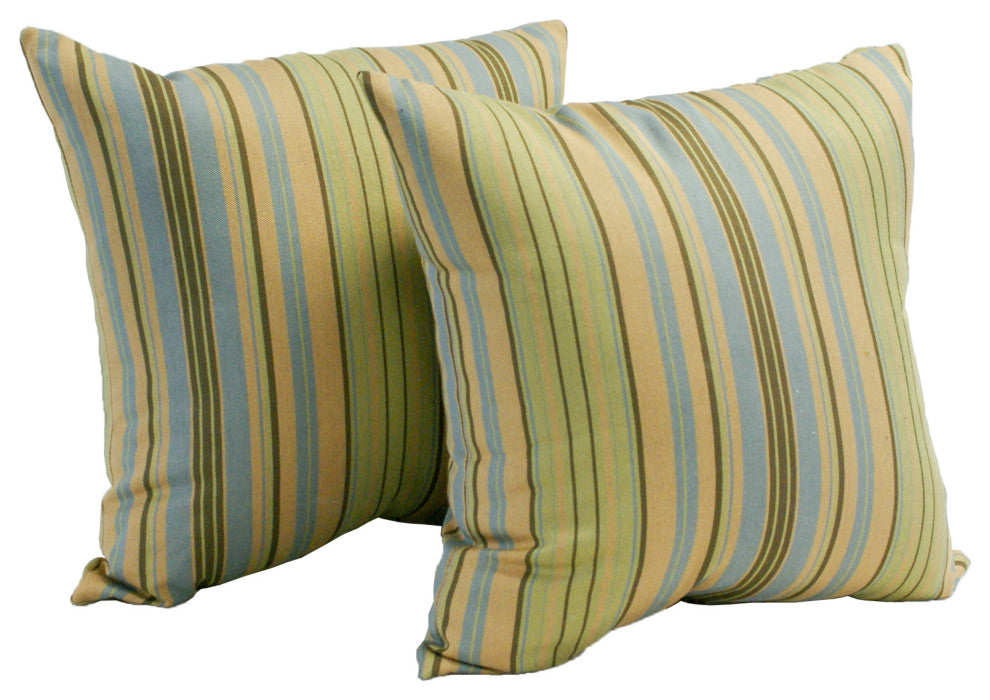 17" Jacquard Throw Pillows With Inserts, Set of 2
