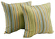 17" Jacquard Throw Pillows With Inserts, Set of 2