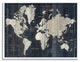 Distressed Antique World Map Rustic Aesthetic, 14 x 11