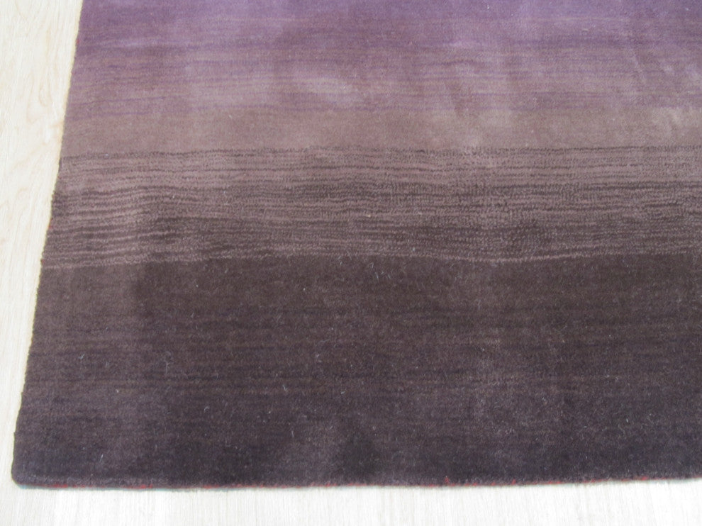 Red Contemporary Stripe Horizon Area Rug