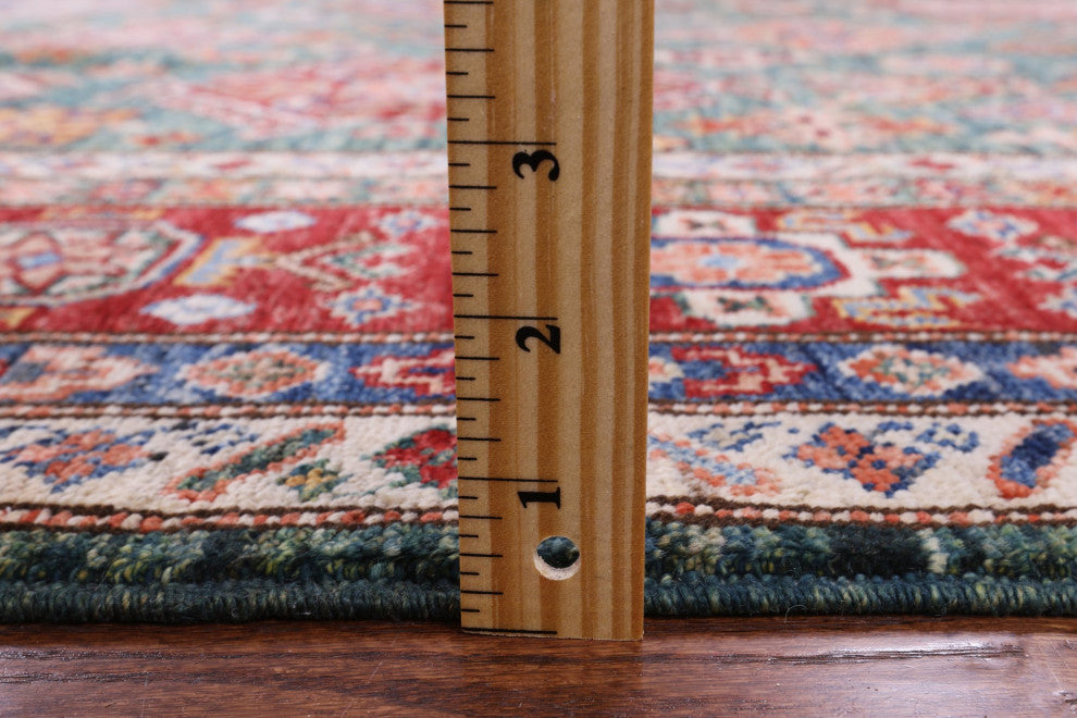 Super Kazak Hand-Knotted Wool Rug 8' 6" X 10' 4" Q5034