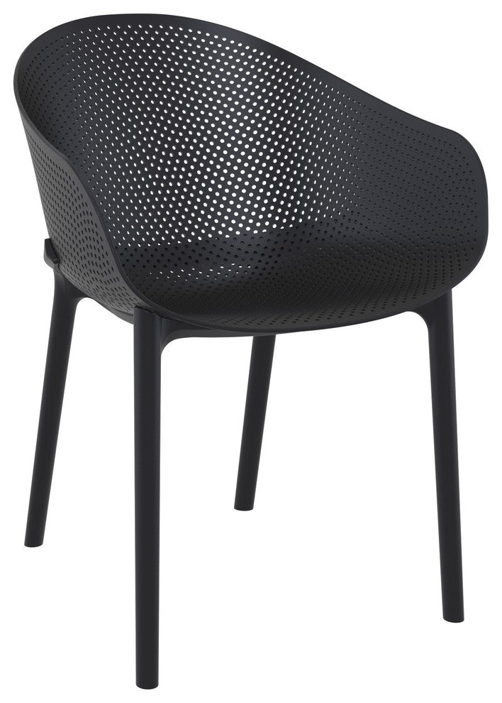 Compamia Sky Extendable 7-Piece Dining Set, Black