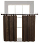 Versailles Patented Ring Top Bamboo Tier Set, Espresso, 36"