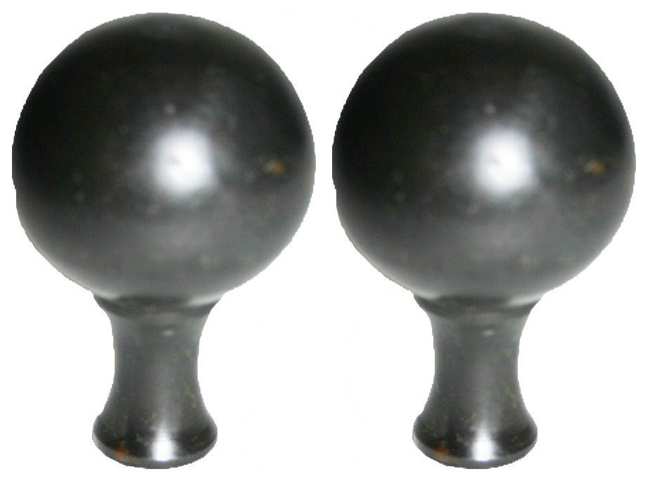 Royal Designs Medium Ball Lamp Finial, Antique Brass