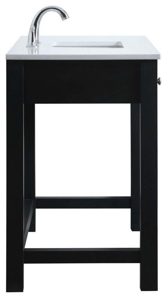 42" ADA Compliant Bathroom Vanity, Black