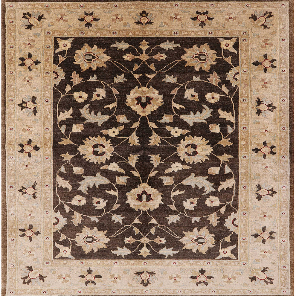 Ahgly Company Indoor Square Mid-Century Modern Area Rugs, 3' Square