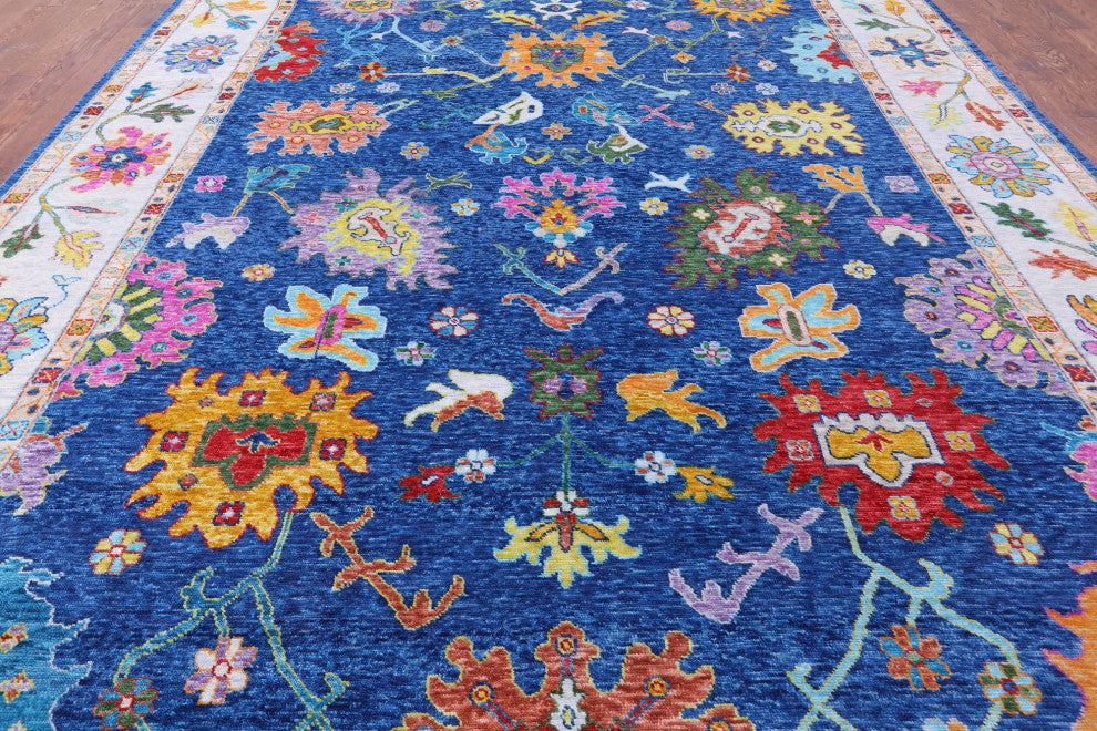 Turkish Oushak Hand Knotted Wool Rug 12' 4" X 14' 8" - Q14769