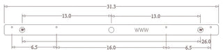 32" Heavy Duty Floating Shelf Bracket-Made in the USA