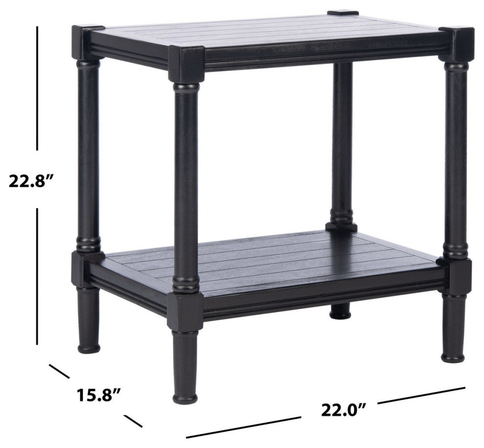 Safavieh Rafiki Rectangle Accent Table, Black
