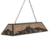 61 Long Mountain Range Oblong Pendant