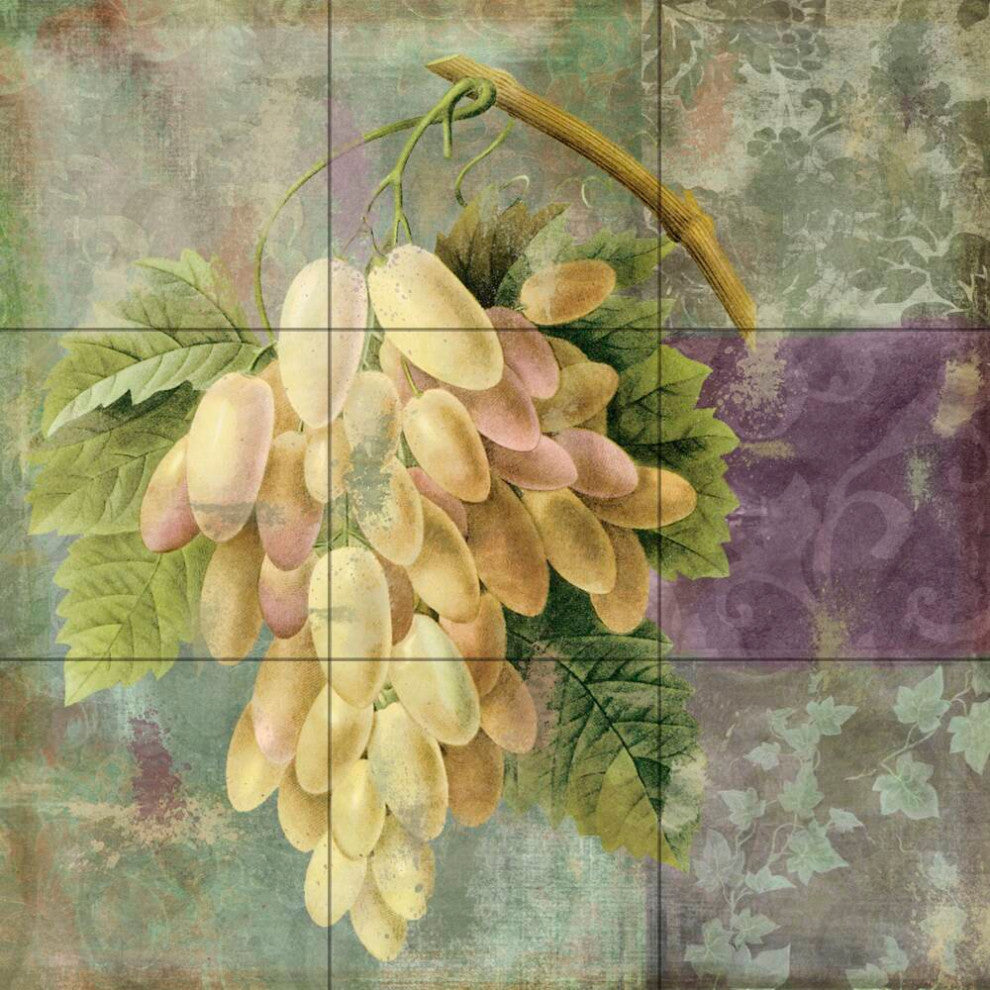 Tile Mural Kitchen Backsplash Vin Margeaux I-CB by Color Bakery