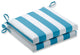 Cabana Stripe Turquoise Oversized Seat Cushion Set, Set of 2