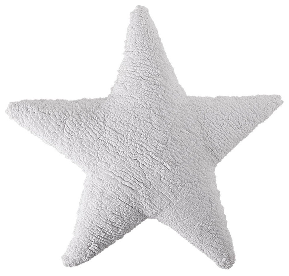 Star Washable Cushion, White