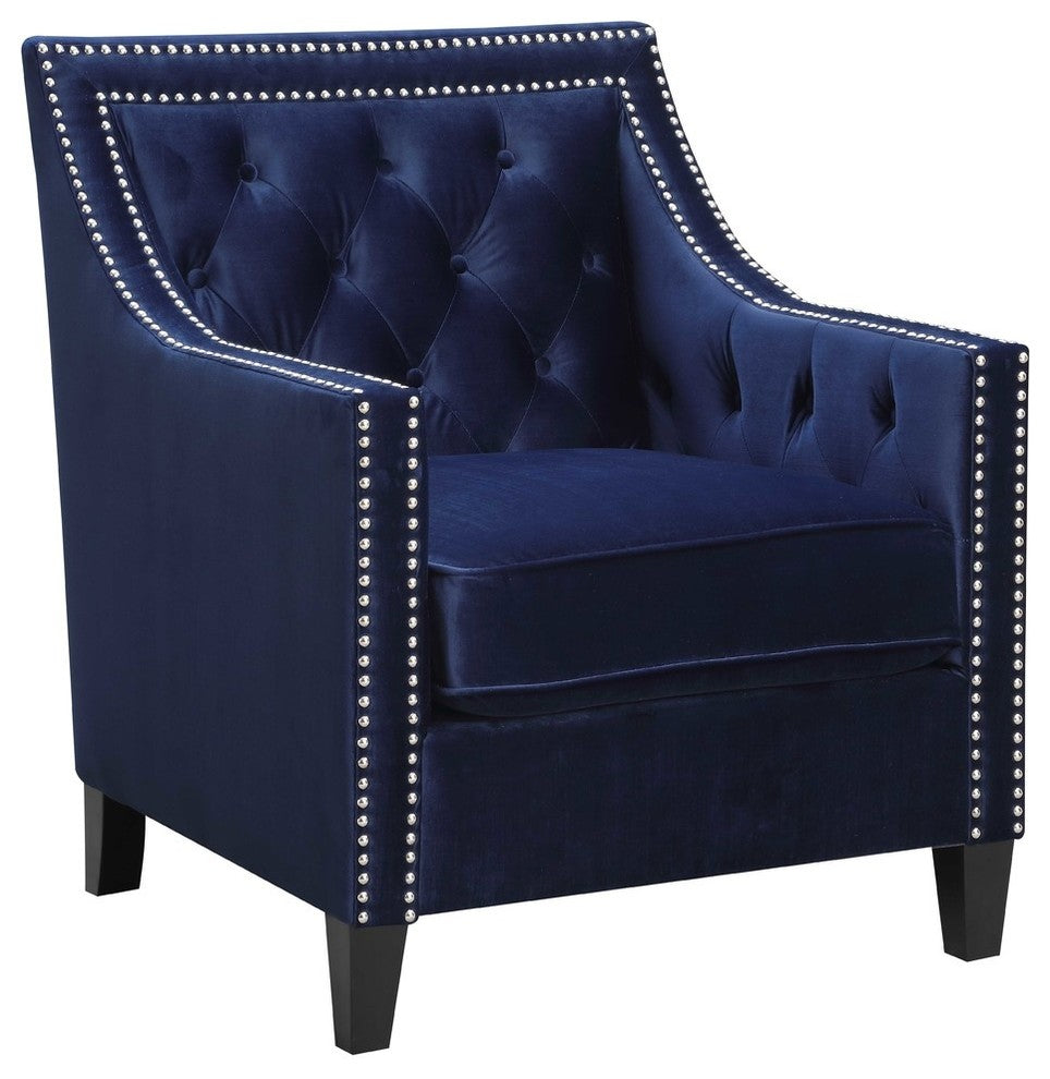 Teagan Accent Chair, Navy