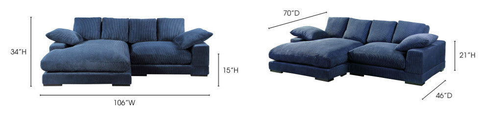 Plunge Sectional Navy