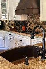38" Hammered Copper Wall Mounted Euro Range Hood With Screen Filters