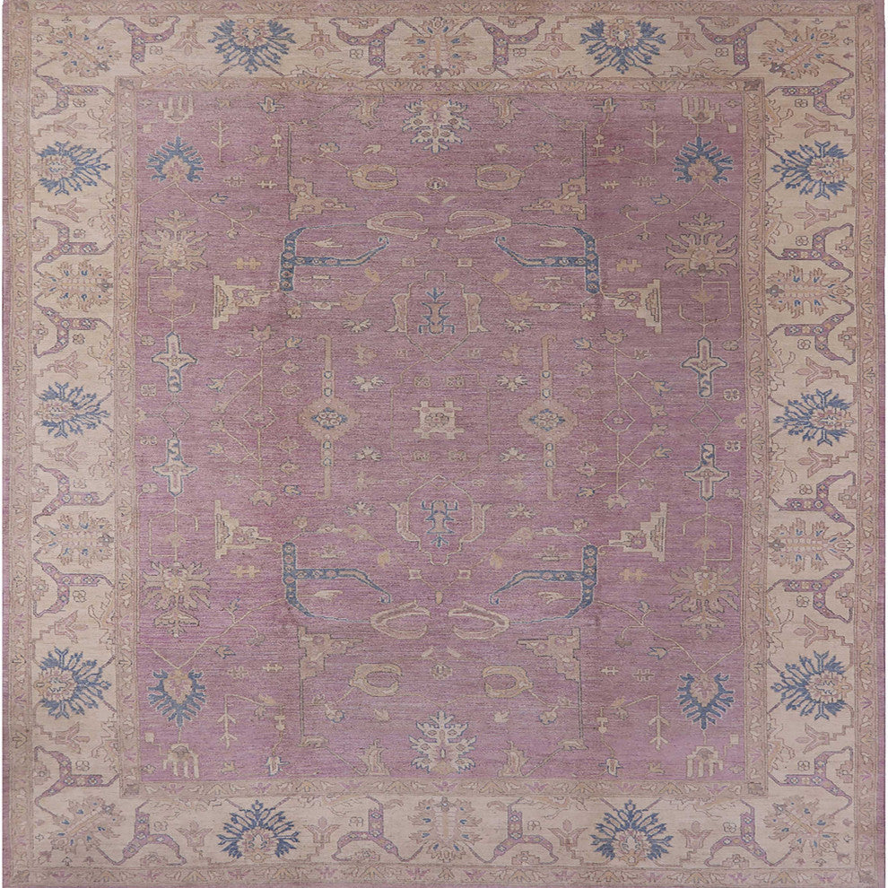 Ahgly Company Indoor Square Mid-Century Modern Area Rugs, 5' Square