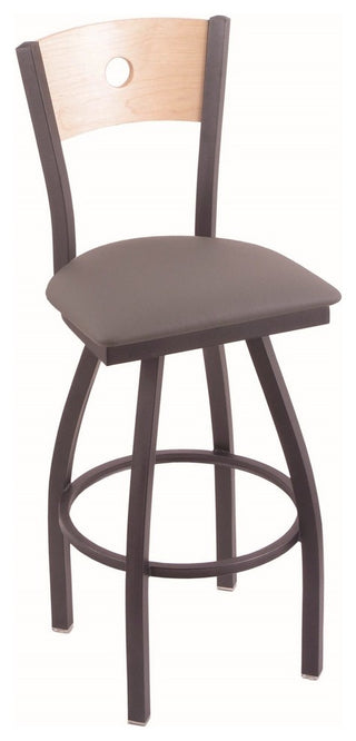 Holland Bar Stool, 830 Voltaire 30 Bar Stool, Pewter Finish