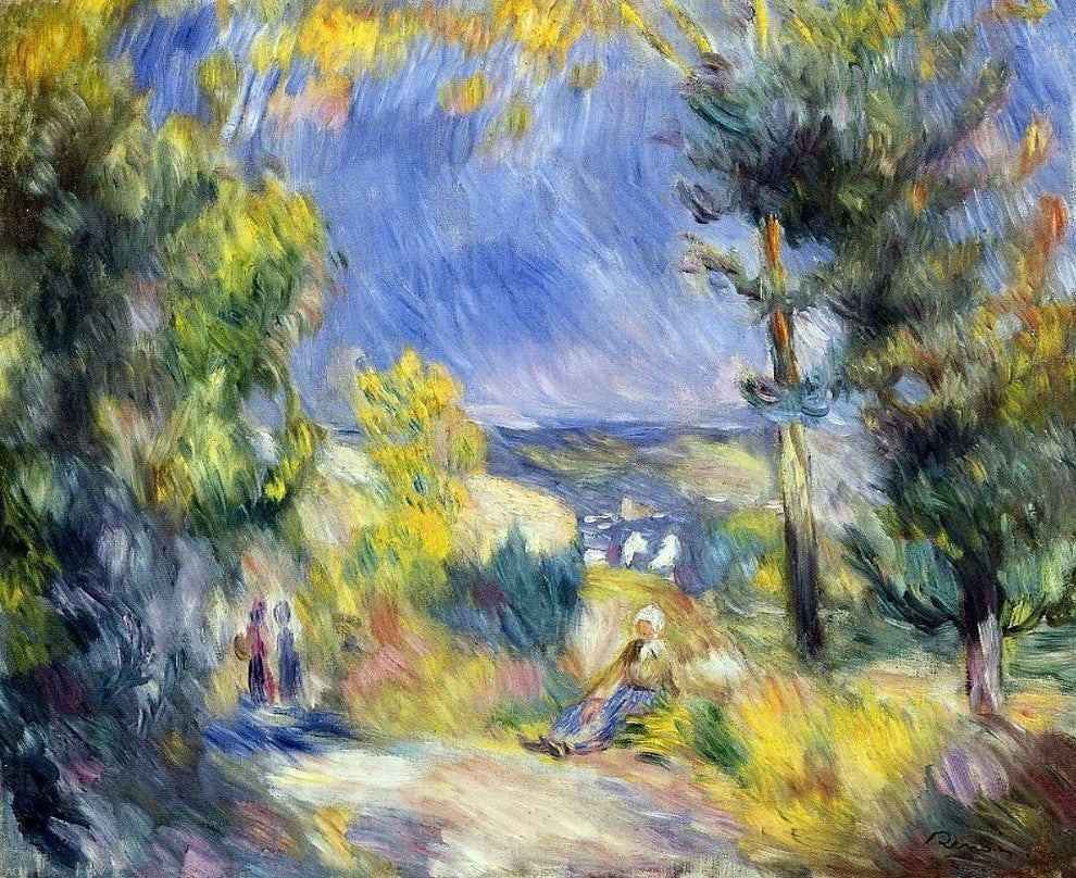 Pierre Auguste Renoir View Close to Antibes Wall Decal