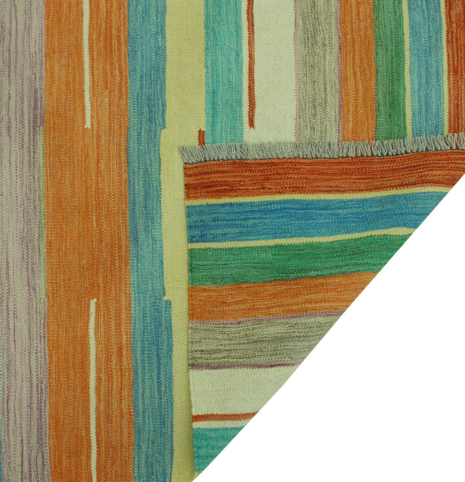 Winchester Kilim Floyd Gray/Ivory Runner, 2'8x9'9
