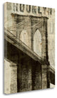 "Vintage Ny Brooklyn Bridge" By Michael Mullan, Giclee on Gallery Wrap Canvas