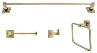 Italia Capri Series Bronze 4 Piece Bathroom Accessory Set